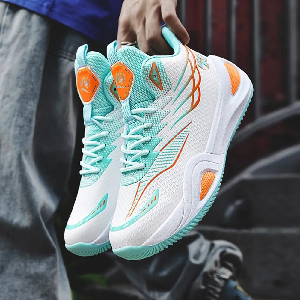 NCNDB Unisex Basketball Shoes Breathable Running Fashion Sneakers Anti Slip Cushion Sports Shoes for Running Walking Training