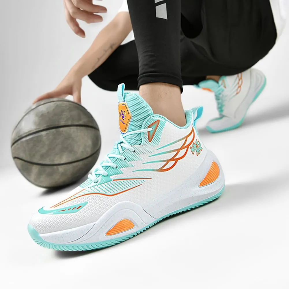 NCNDB Unisex Basketball Shoes Breathable Running Fashion Sneakers Anti Slip Cushion Sports Shoes for Running Walking Training
