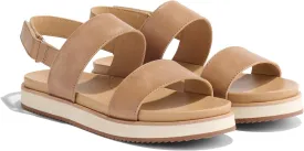 Nisolo Women's Go-To Flatform Sandals, Summer/Spring Casual, 1" Added Height, Soft Interior Lining, Memory Foam Insoles for Comfort, Easy Hook & Loop Closure, True to Size