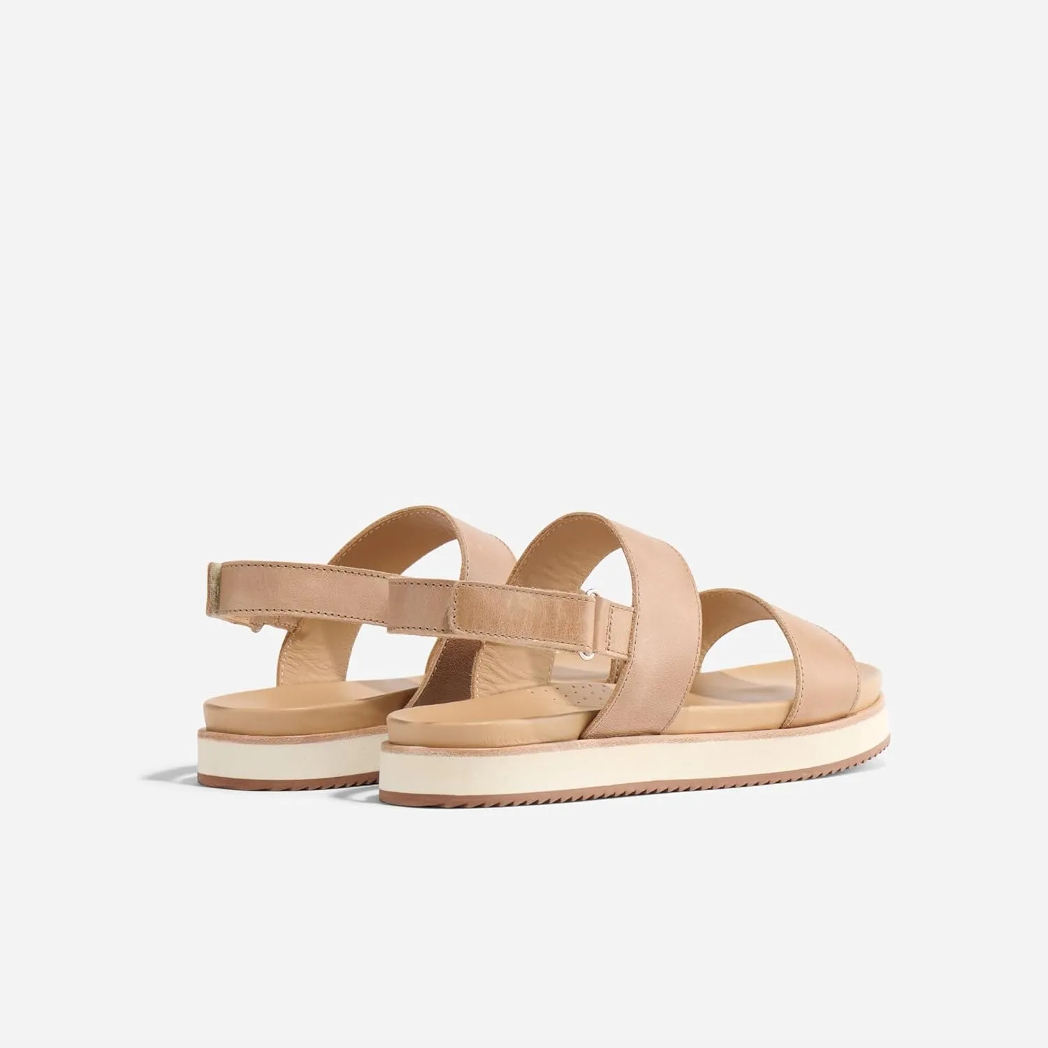 Nisolo Women's Go-To Flatform Sandals, Summer/Spring Casual, 1" Added Height, Soft Interior Lining, Memory Foam Insoles for Comfort, Easy Hook & Loop Closure, True to Size