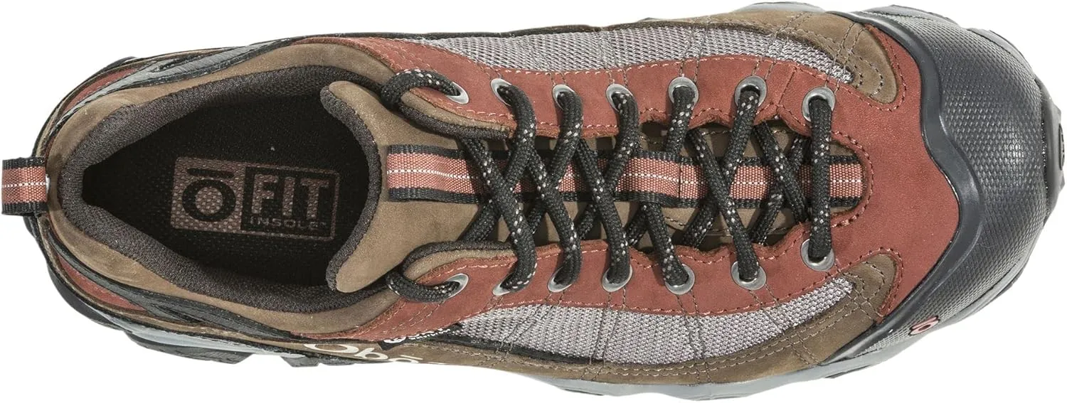 Oboz Men's Firebrand Ii Low B-Dry Waterproof Hiking Shoes, Wide Earth 13
