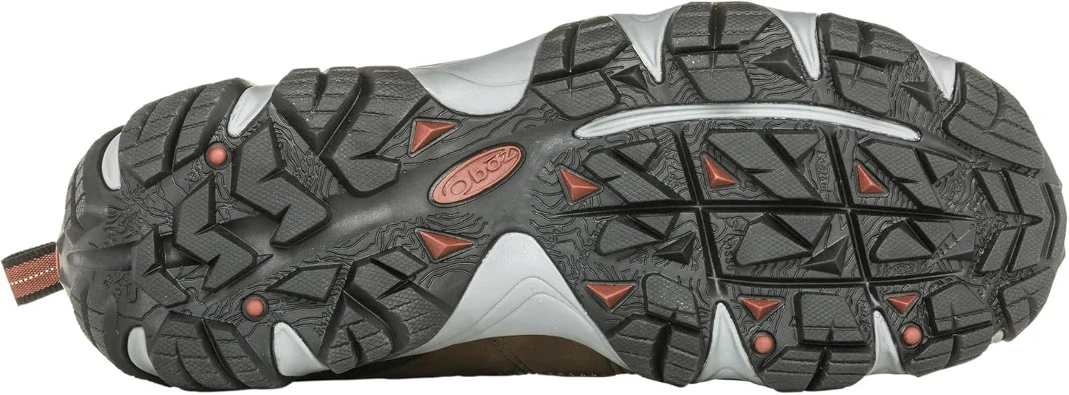 Oboz Men's Firebrand Ii Low B-Dry Waterproof Hiking Shoes, Wide Earth 13