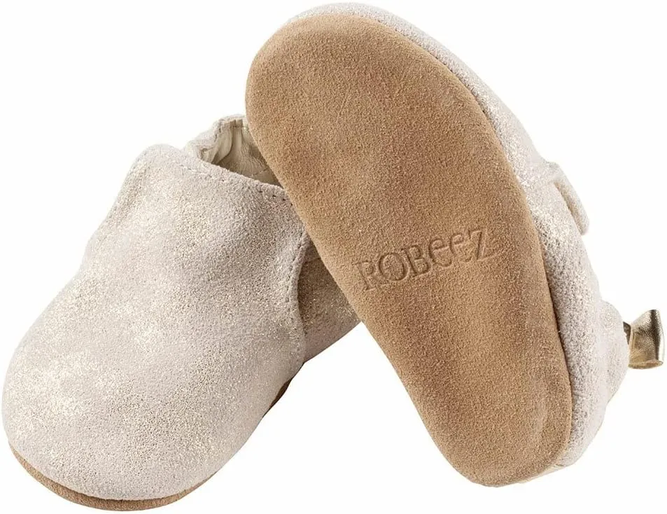 Robeez Baby Girls and Unisex Soft Soles Slip-Resistant Crib Shoes Slippers for Infant and Toddler, 0-24 Months