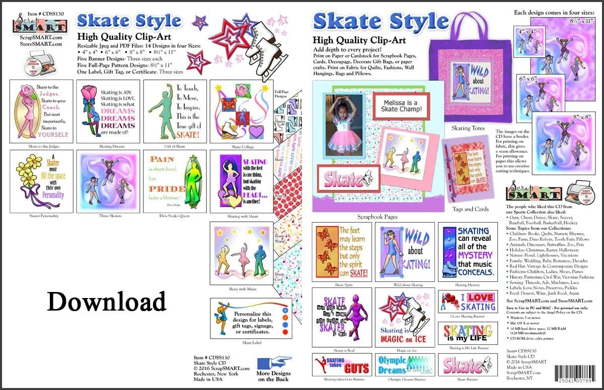 ScrapSMART - Skate Style Software Collection - Jpeg & PDF Files for Mac [Download]