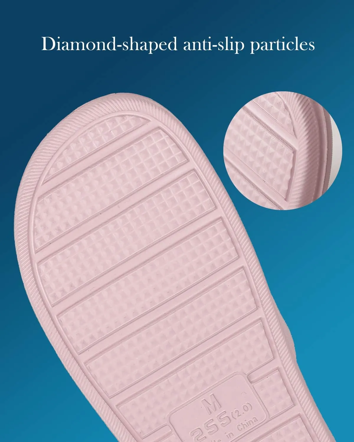 Shower Slipper, Bathroom Non-Slip Slippers, House and Pool Sandals, In-Door Slipper with Massaging Effect