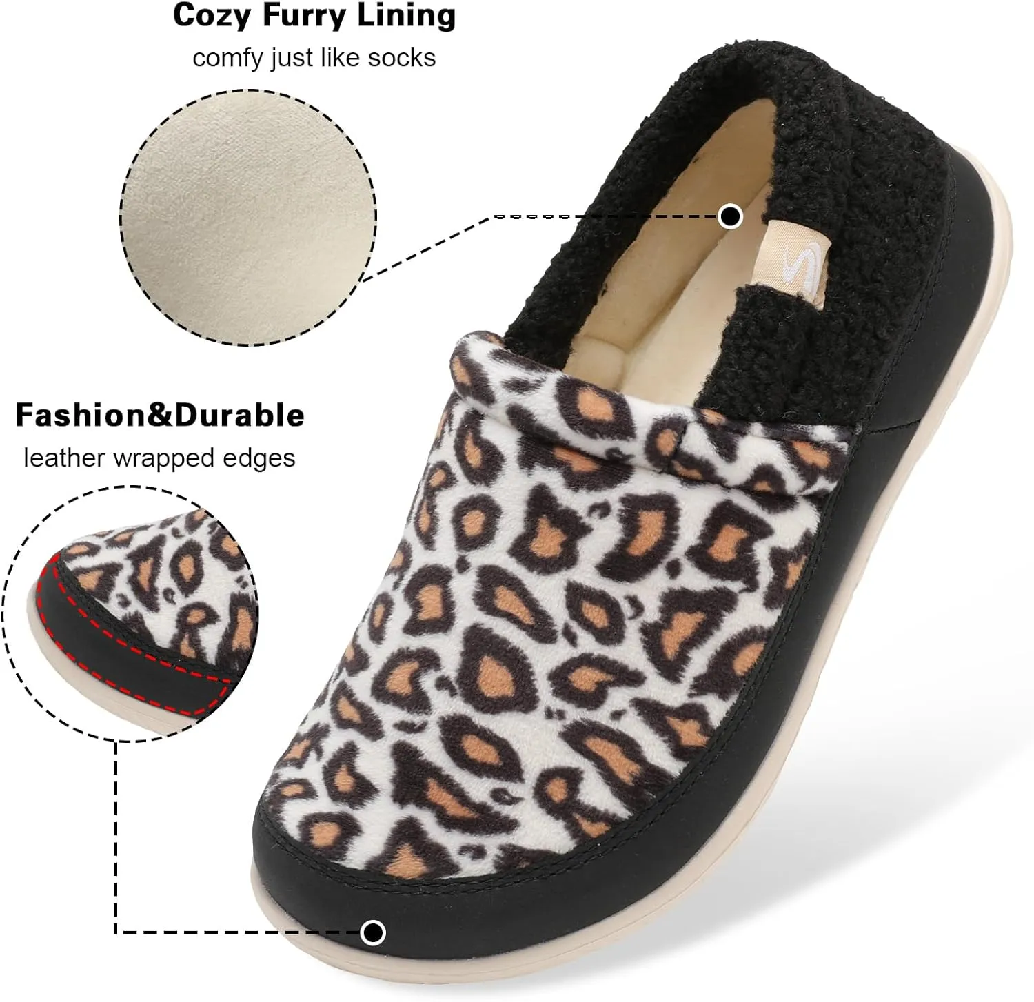 Spesoul Cozy House Slippers for Women Men Fuzzy Indoor House Shoes Warm Home Slipper Socks Outdoor Moccasin Slippers Sneakers Closed Back Lightweight Barefoot for Bedroom Office Travel