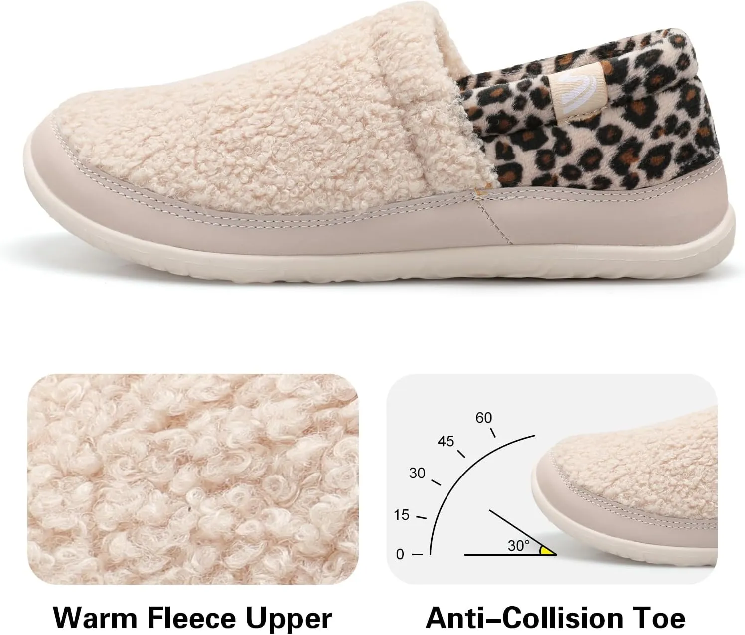Spesoul Cozy House Slippers for Women Men Fuzzy Indoor House Shoes Warm Home Slipper Socks Outdoor Moccasin Slippers Sneakers Closed Back Lightweight Barefoot for Bedroom Office Travel