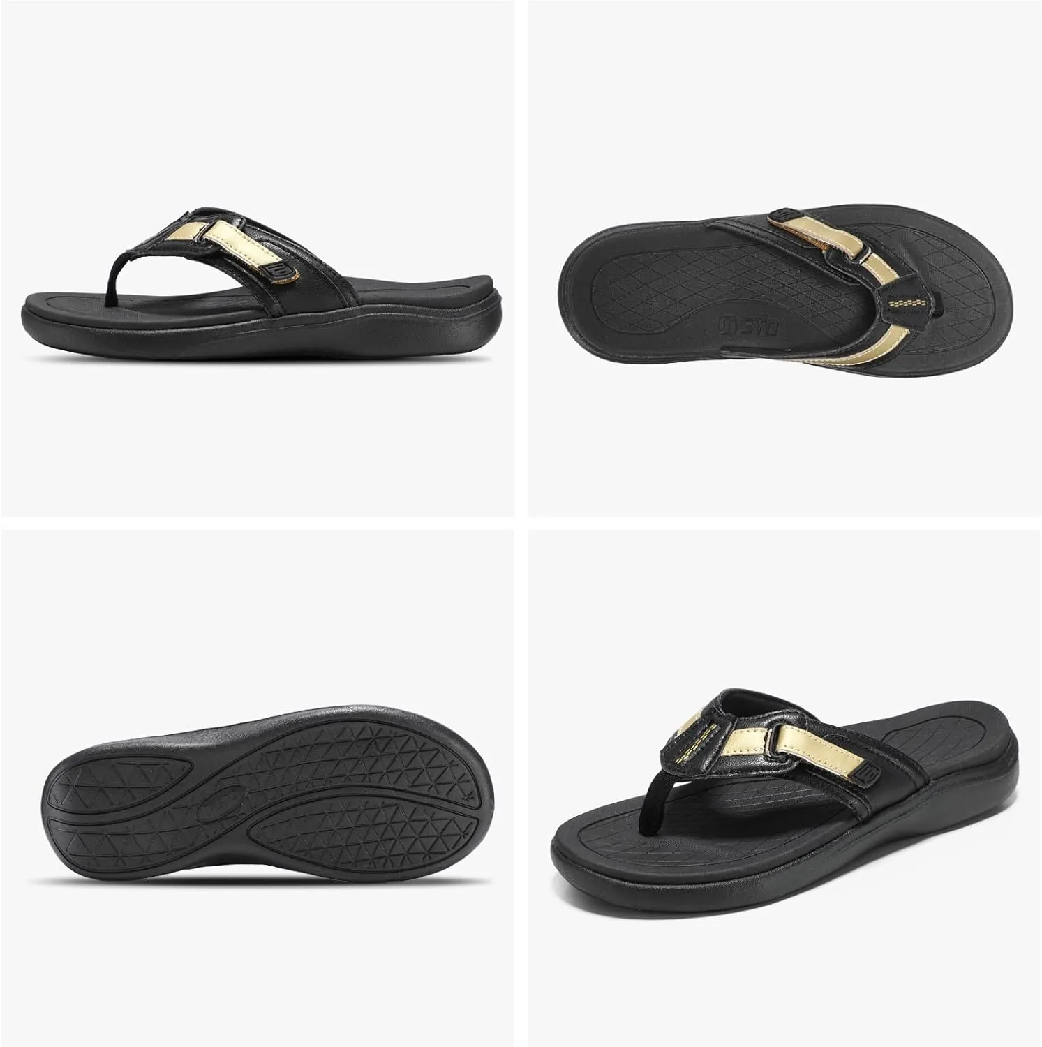 STQ Orthopedic Flip Flops for WomenAdjustable Beach Sandals