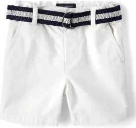 The Children's Place Baby Boys' and Toddler Belted Chino Shorts