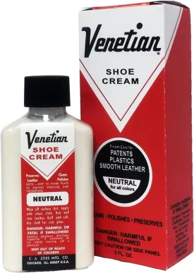 Venetian Shoe Cream, 3 Ounces, Neutral