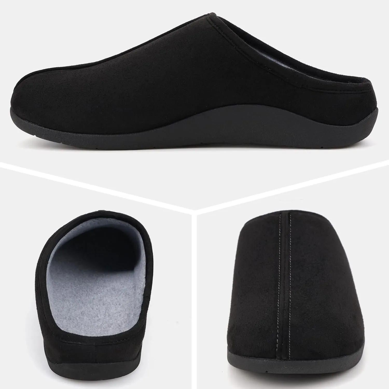 V.Step Orthopedic Slipper for Women Man with Arch Support, Orthotic Clog Slipper for Plantar Fasciitis Pain Relief Comfortable House Slipper with Indoor Outdoor Anti-Skid Rubber Sole