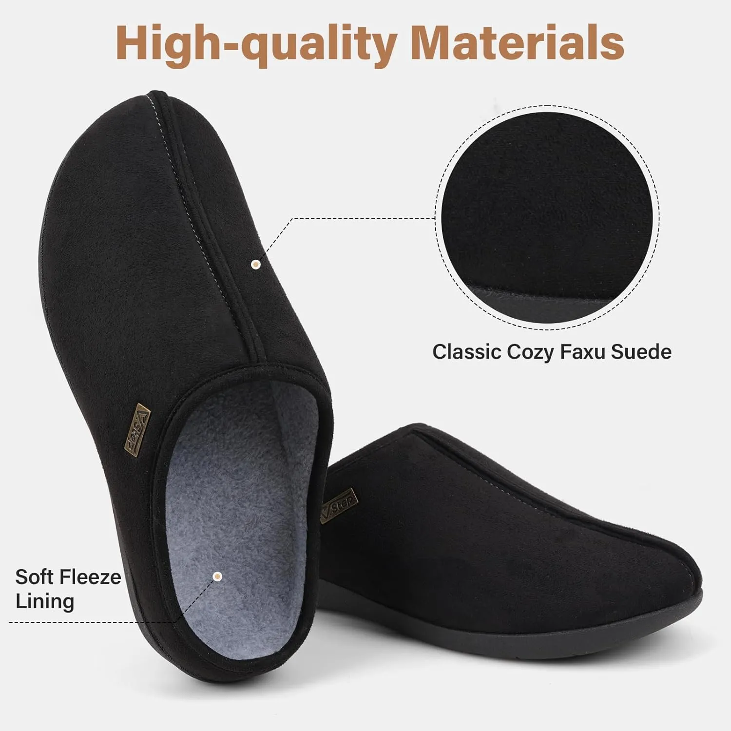 V.Step Orthopedic Slipper for Women Man with Arch Support, Orthotic Clog Slipper for Plantar Fasciitis Pain Relief Comfortable House Slipper with Indoor Outdoor Anti-Skid Rubber Sole