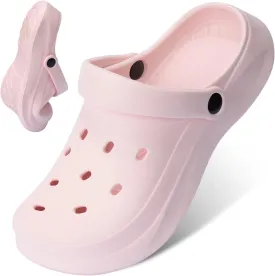 Womens Mens Garden Clogs with Arch Support Slip-On Work Shoes, Quick-Dry Water Sandals, Casual Comfortable Slippers